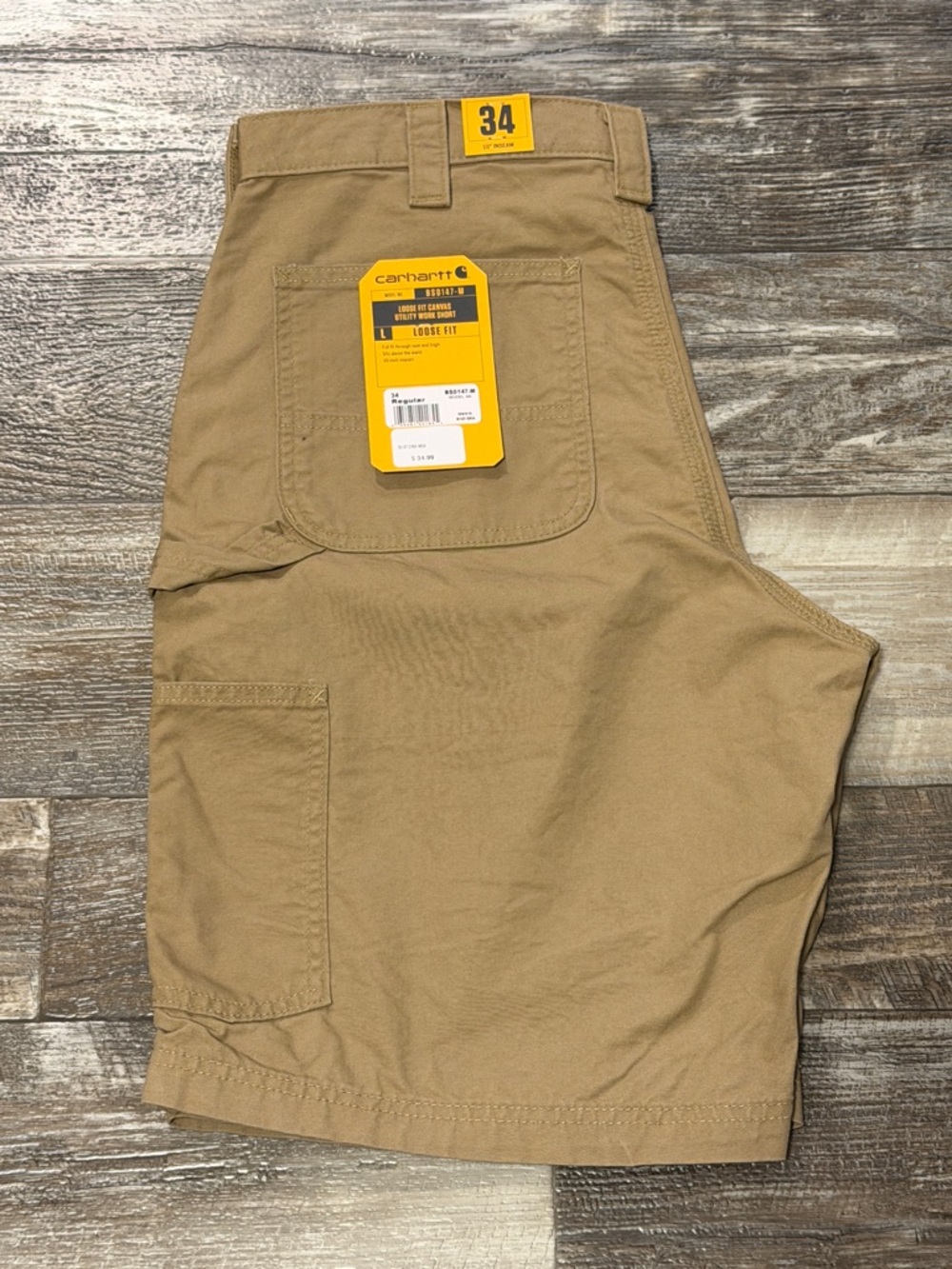 Carhartt Tan Utility Work Shorts